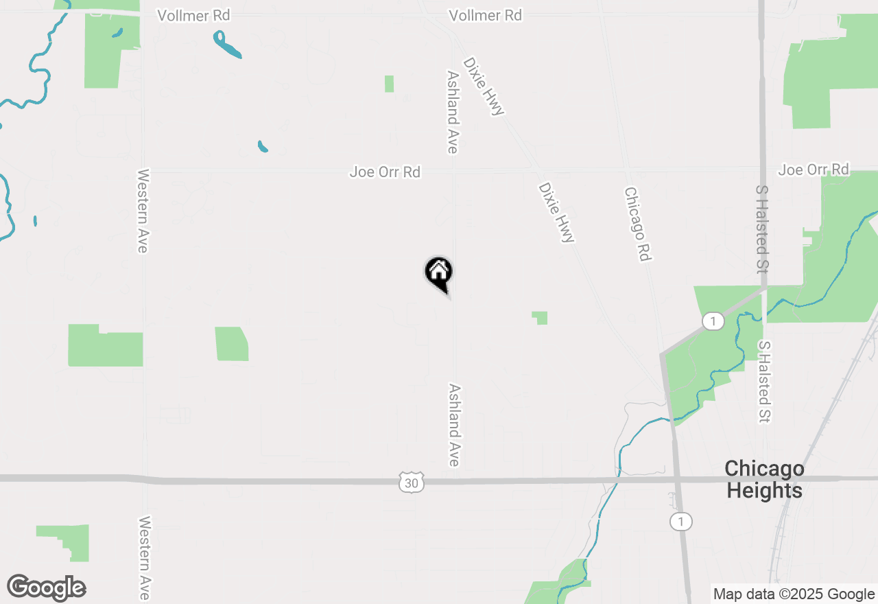 Map of 315 W Highland Drive, Chicago Heights, IL 60411