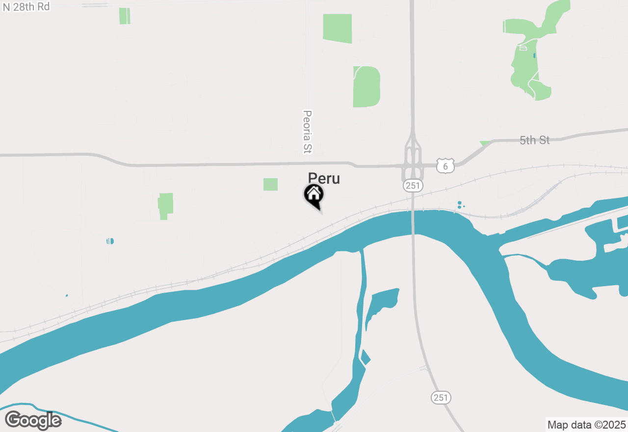 Map of 1721 Main Street, Peru, IL 61354