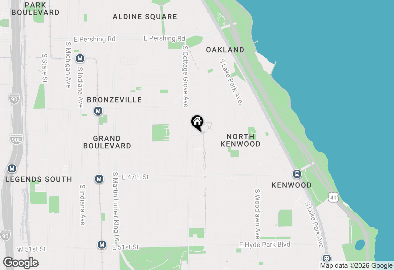 Map of 4434 S Drexel Boulevard #D, Chicago, IL 60653