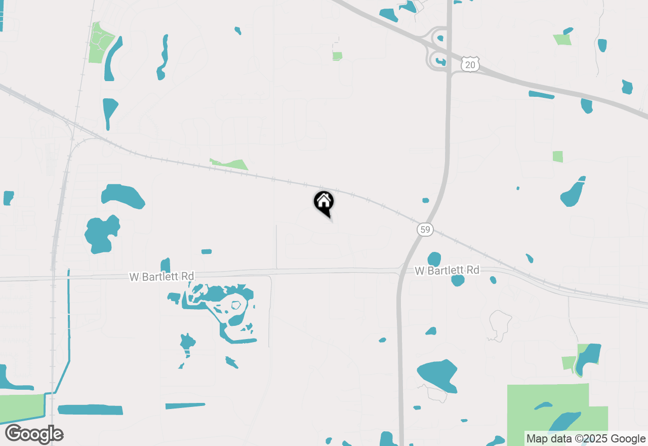 Map of 1244 Wild Tulip Court, Bartlett, IL 60103