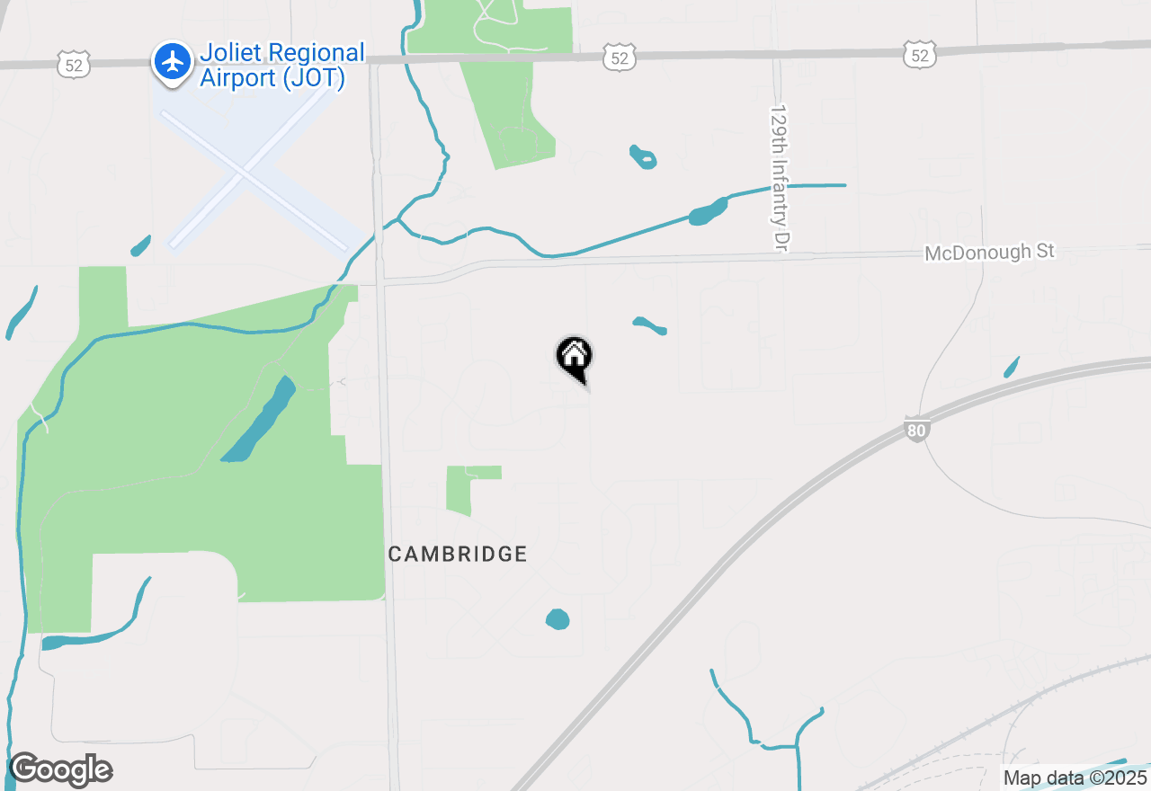 Map of 644 Spring Leaf Drive, Joliet, IL 60431