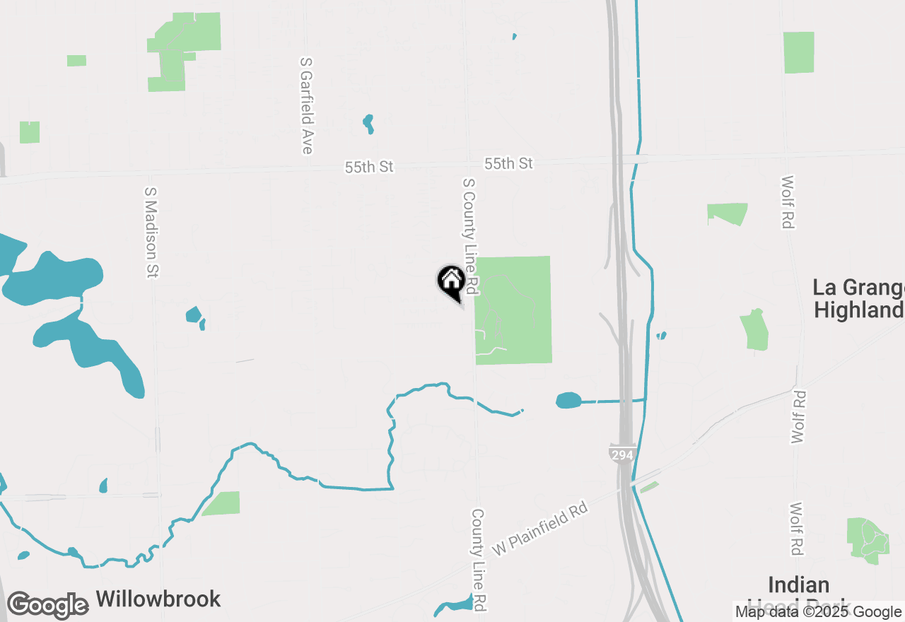 Map of 6 Charleston Road, Hinsdale, IL 60521