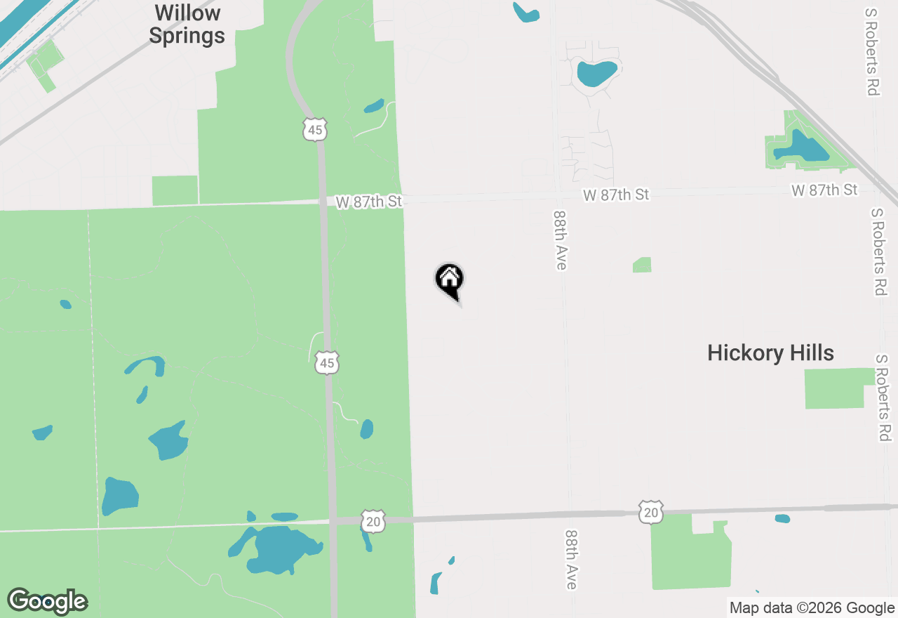 Map of 9033 Christina Drive, Hickory Hills, IL 60457