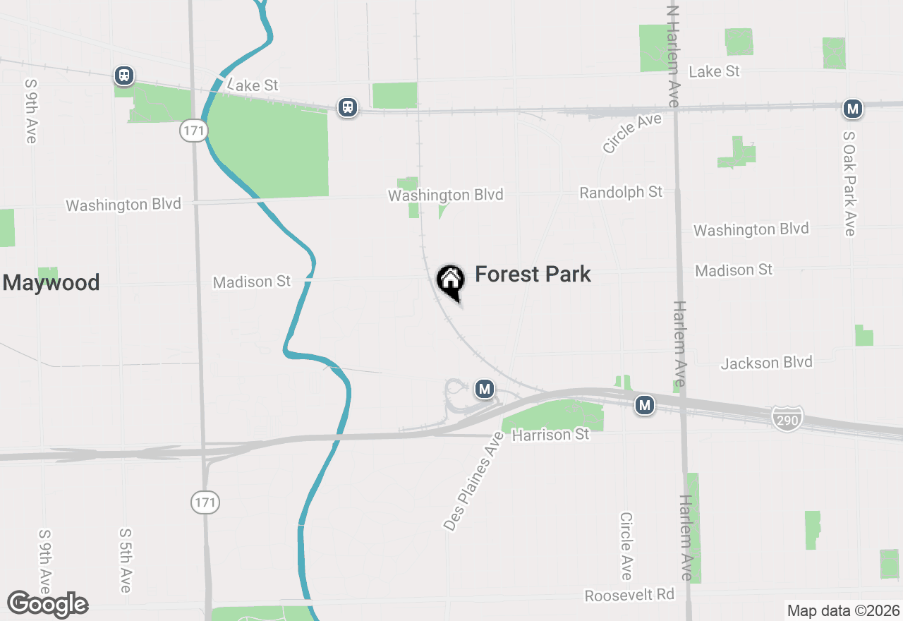Map of 7745 Adams Street #3E, Forest Park, IL 60130