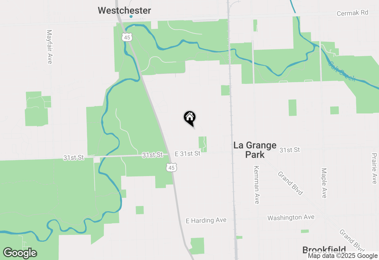 Map of 1217 Community Drive, La Grange Park, IL 60526