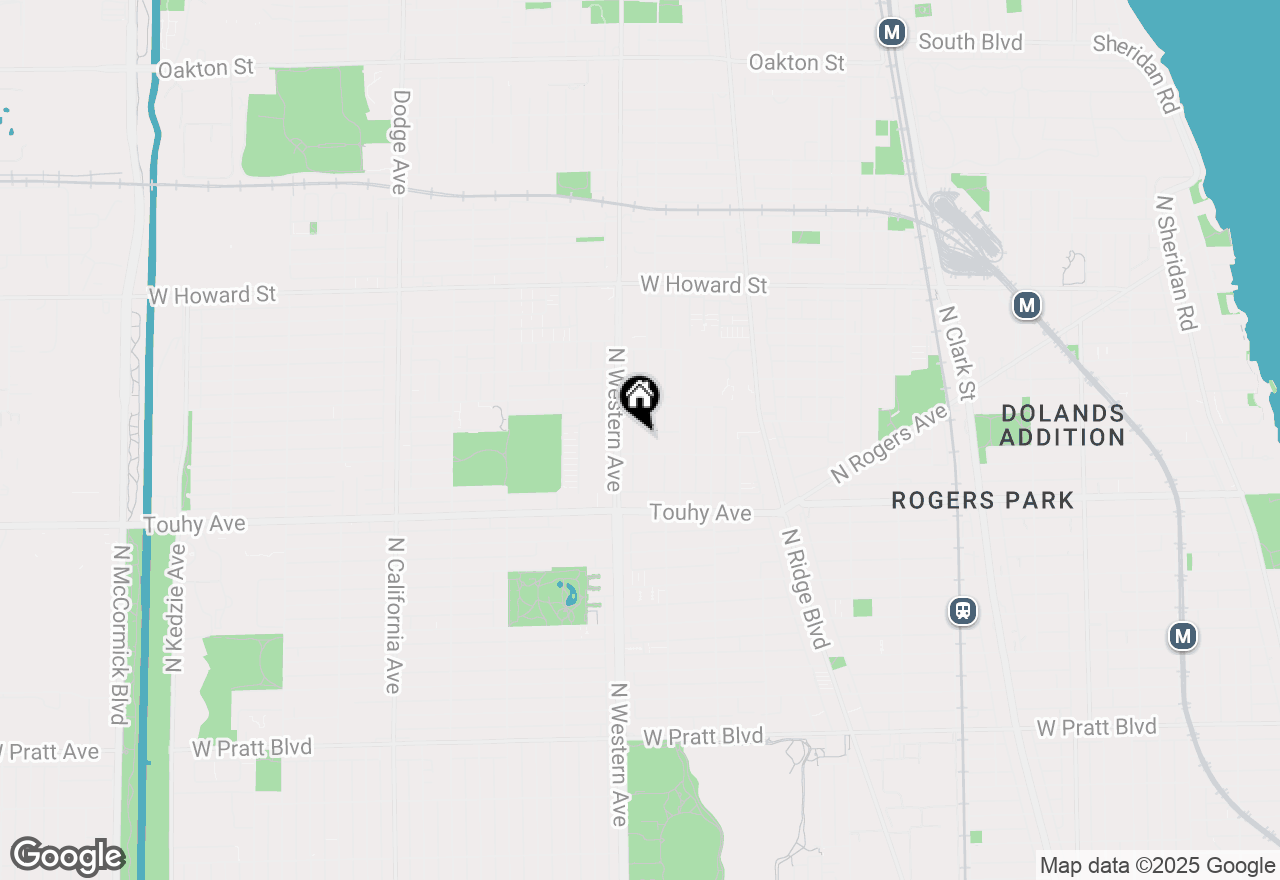 Map of 7314 N Claremont Avenue #GN, Chicago, IL 60645