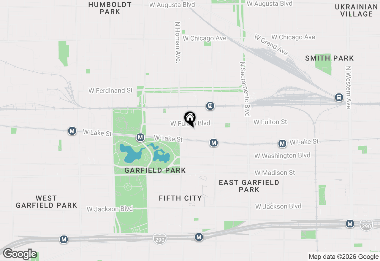Map of 3324 W Walnut Street, Chicago, IL 60624