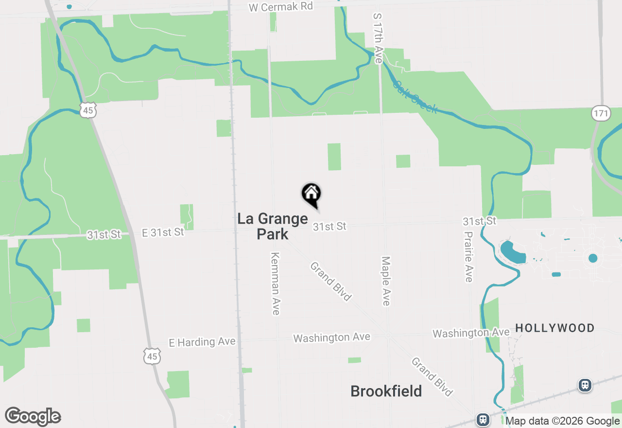 Map of 1116 Morgan Avenue, La Grange Park, IL 60526
