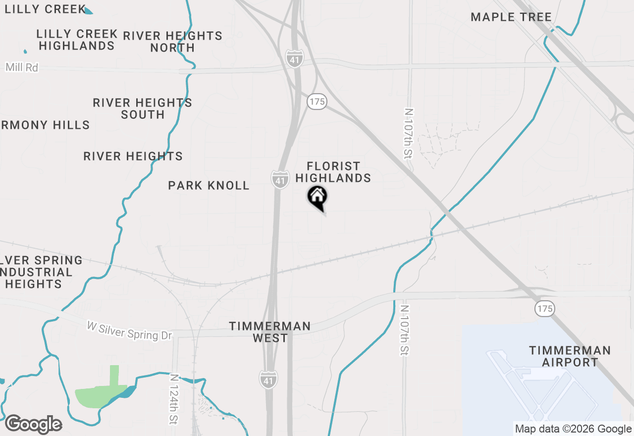 Map of 5847 N 113th St, Milwaukee, WI 53225