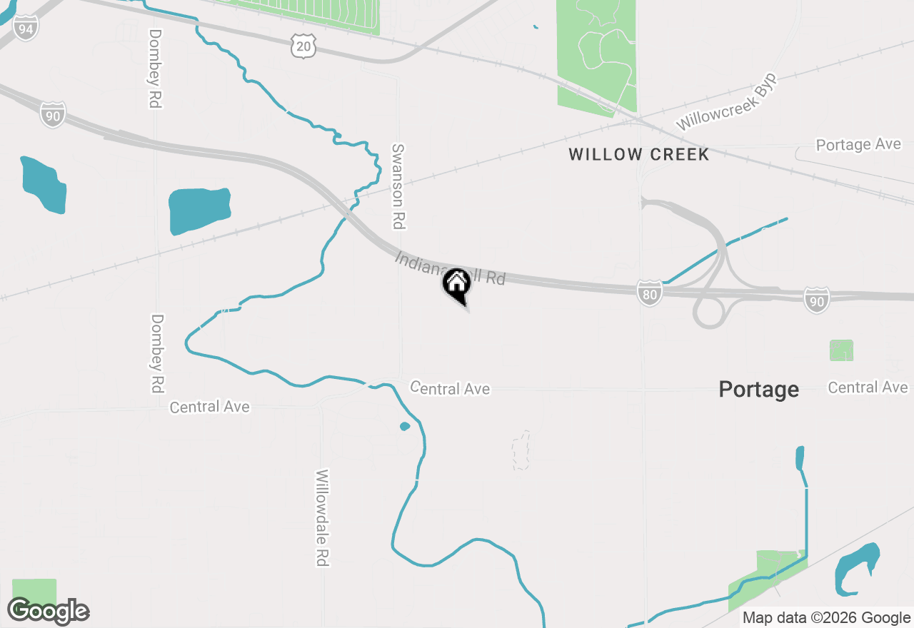 Map of 5711 Evergreen Avenue, Portage, IN 46368