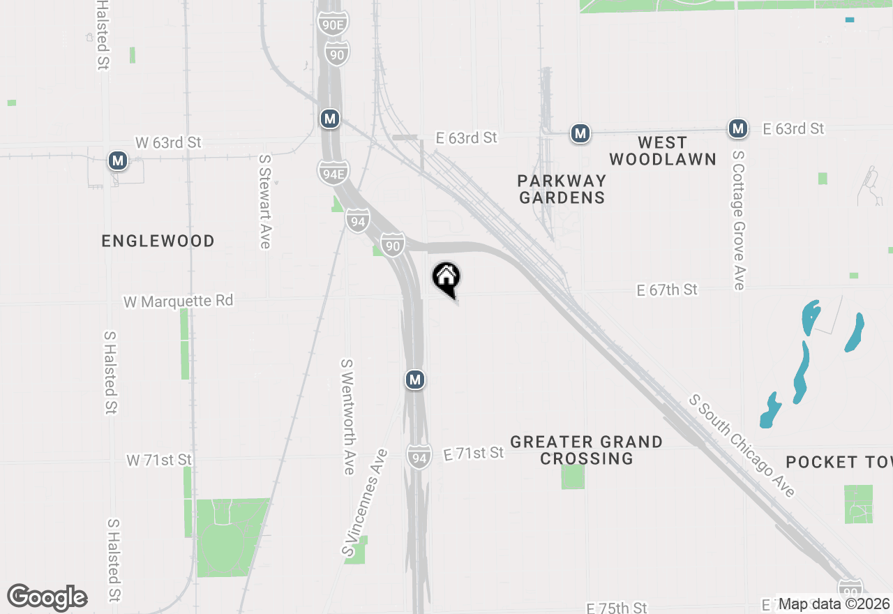 Map of 6712 S Wabash Avenue #1, Chicago, IL 60637