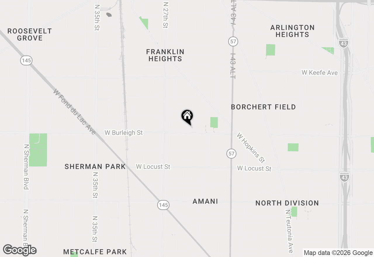 Map of 3119 N 24th Pl, Milwaukee, WI 53206