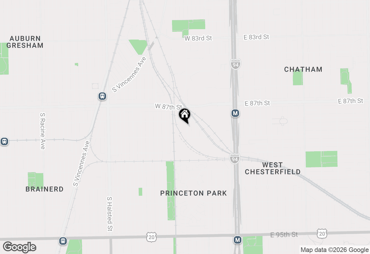 Map of 8820 S Princeton Avenue, Chicago, IL 60620