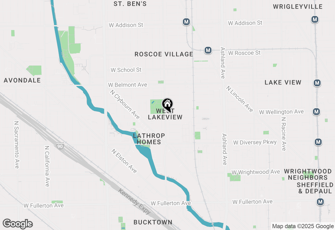 Map of 2959 N Damen Avenue #1H, Chicago, IL 60657