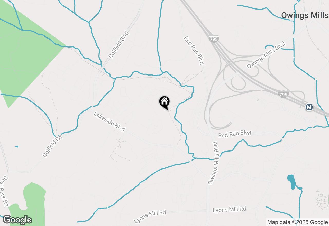 Map of 9663 Devedente Drive #101, Owings Mills, MD 21117