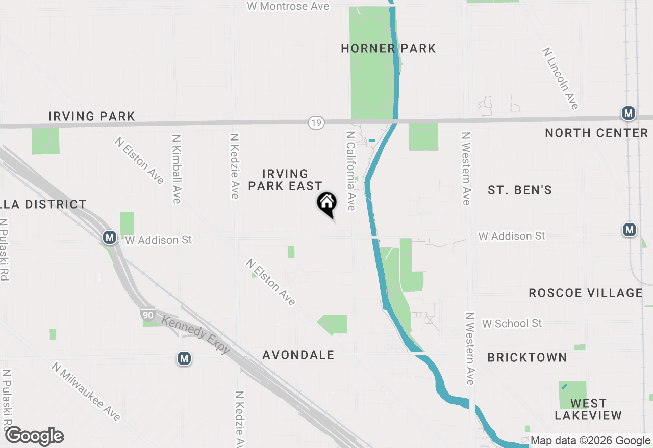 Map of 3627 N Francisco Avenue, Chicago, IL 60618