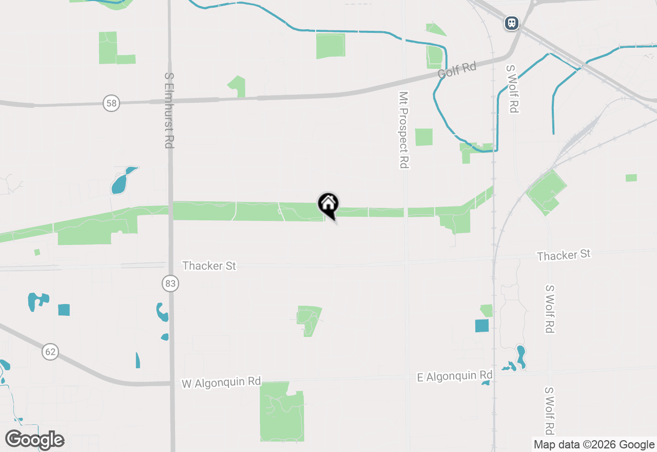Map of 256 W Kathleen Drive, Des Plaines, IL 60016