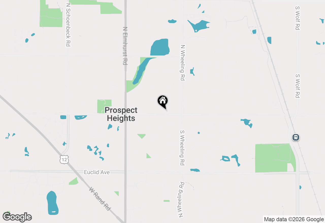 Map of 206 E Camp Mcdonald Road, Prospect Heights, IL 60070