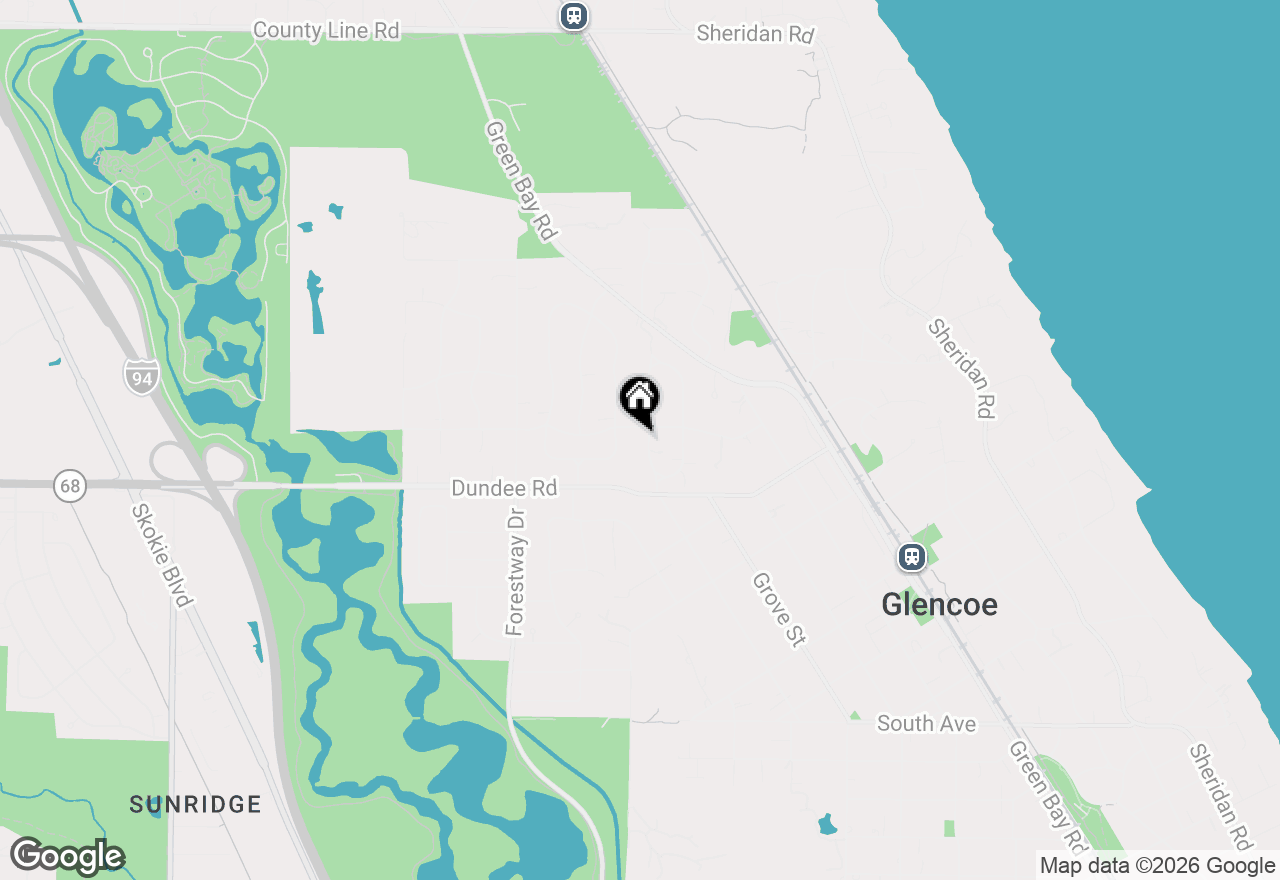 Map of 994 Bluff Road, Glencoe, IL 60022