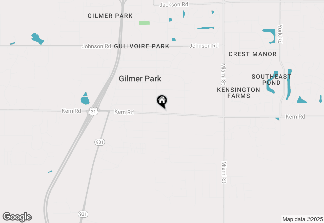 Map of 19539 Kern Road, South Bend, IN 46614