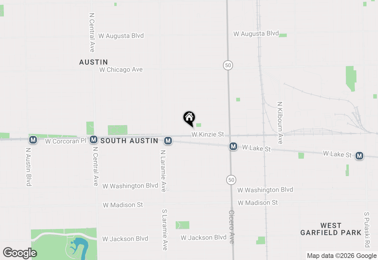 Map of 415 N Lawler Avenue, Chicago, IL 60644