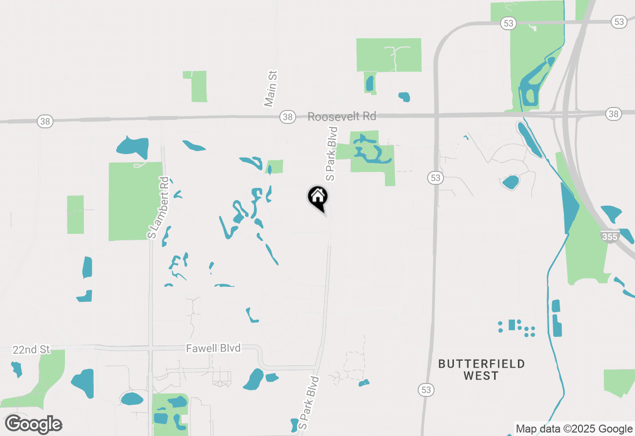 Map of 596 Lowden Avenue, Glen Ellyn, IL 60137