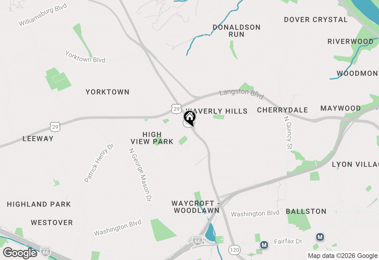 Map of 2047 N Abingdon Street, Arlington, VA 22207