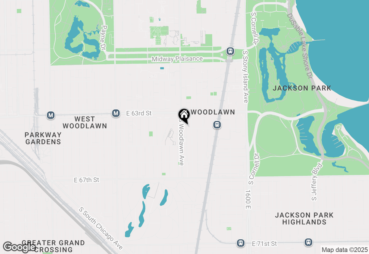 Map of 1208 E 64th Street #2D, Chicago, IL 60637