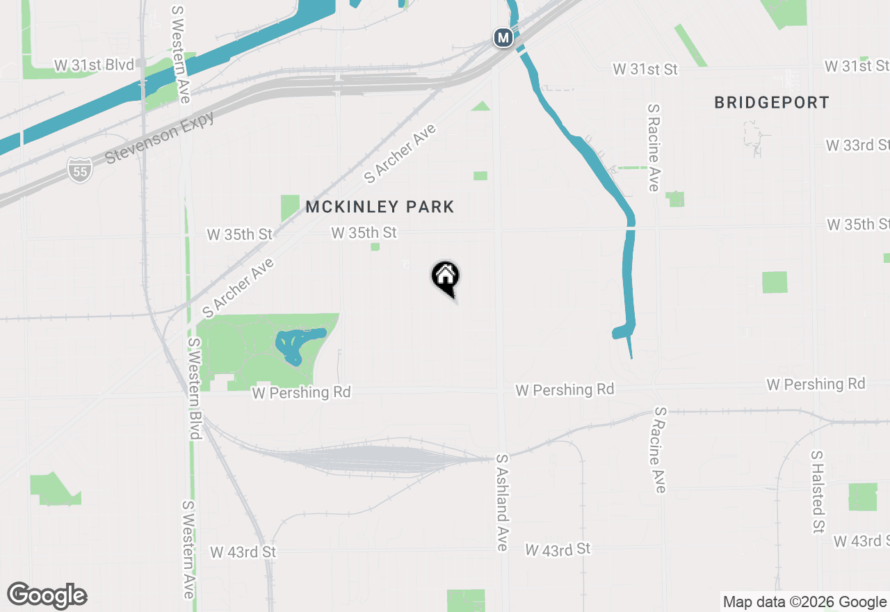 Map of 3659 S Hermitage Avenue, Chicago, IL 60609