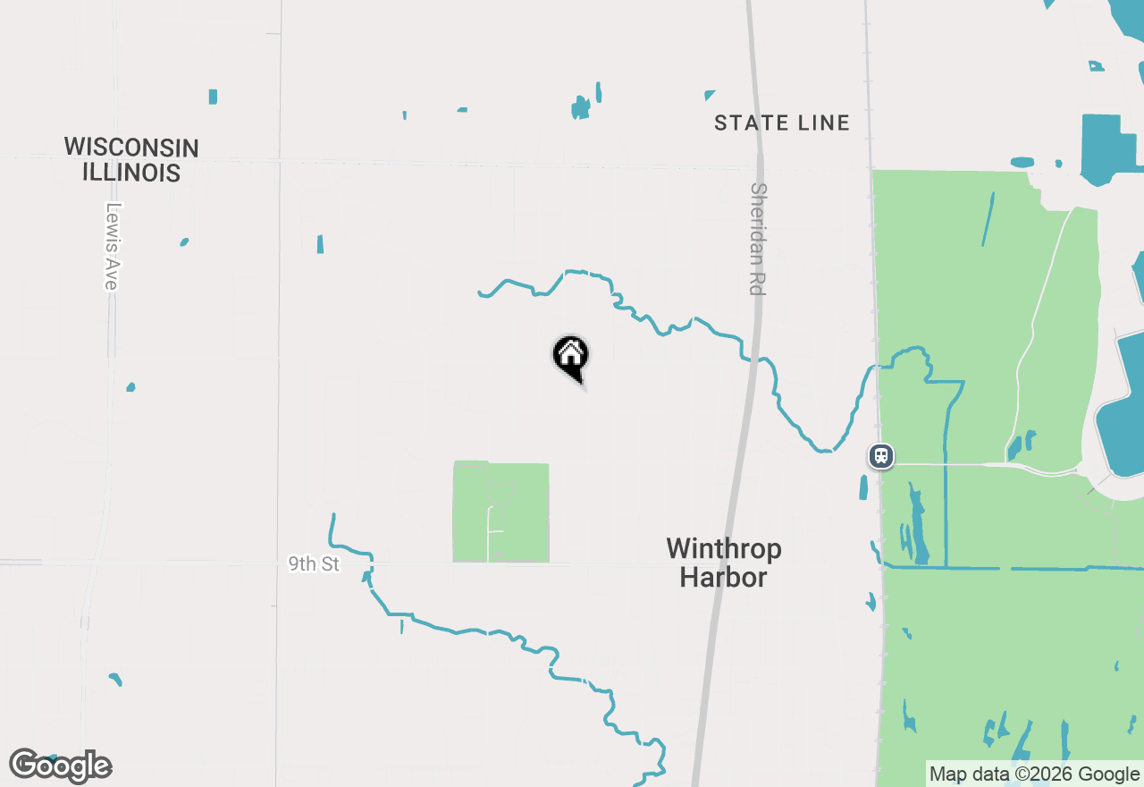 Map of 535 Thompson Avenue, Winthrop Harbor, IL 60096