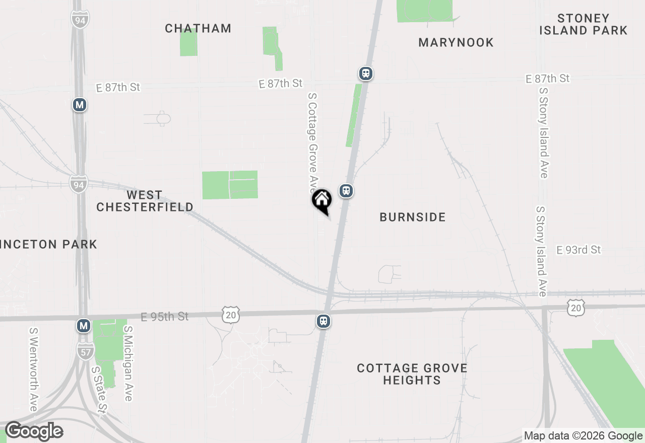 Map of (Address confidential), Chicago, Illinois 60619