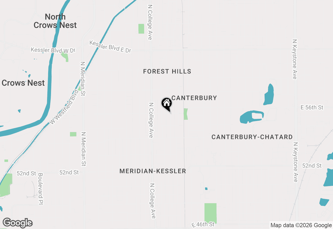 Map of 819 E 56th Street, Indianapolis, IN 46220