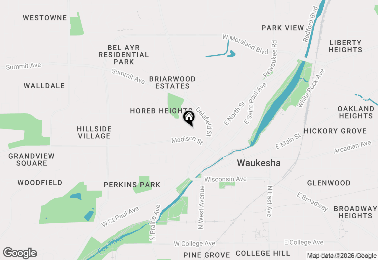 Map of 125 Spring St, Waukesha, WI 53188
