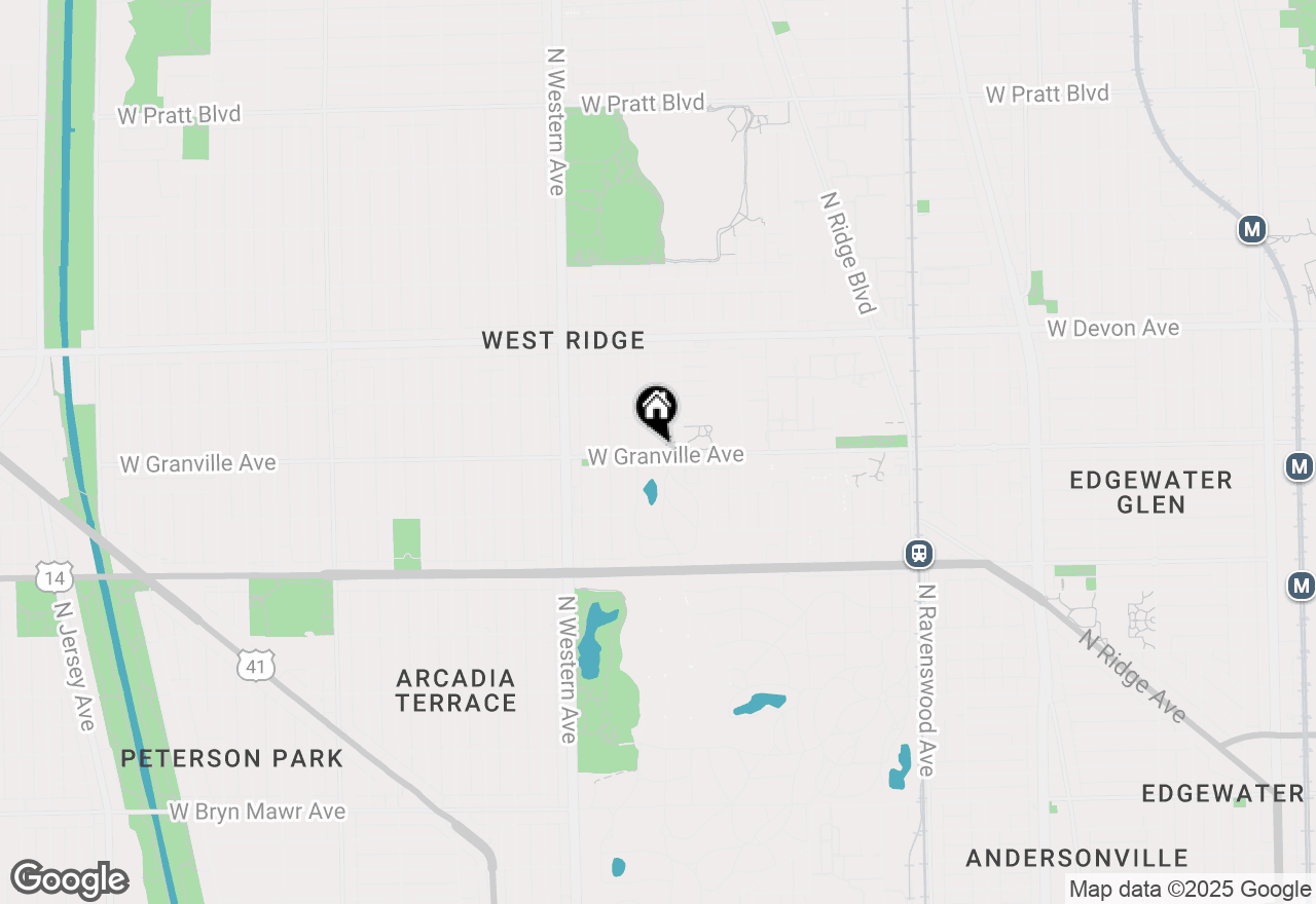Map of 2220 W Granville Avenue #1, Chicago, IL 60659