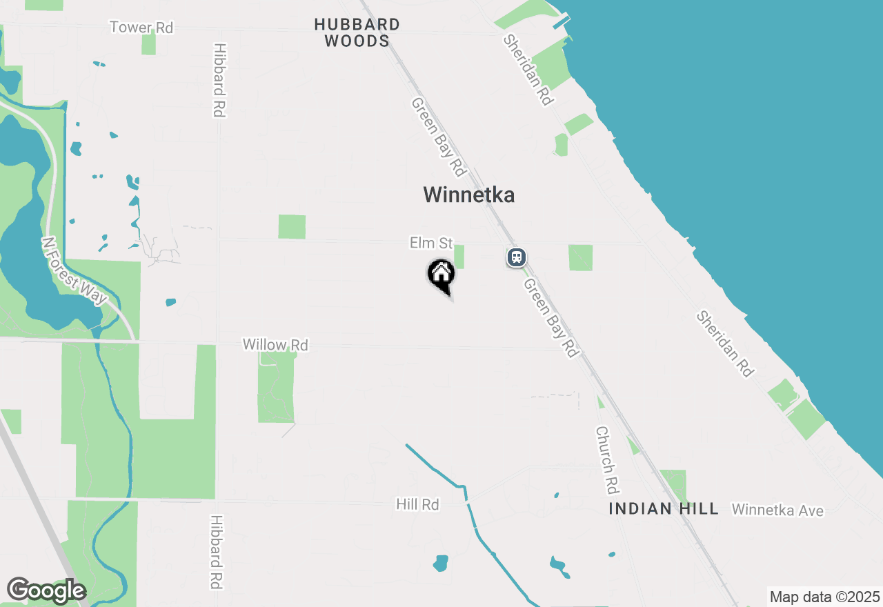 Map of 888 Cherry Street, Winnetka, IL 60093