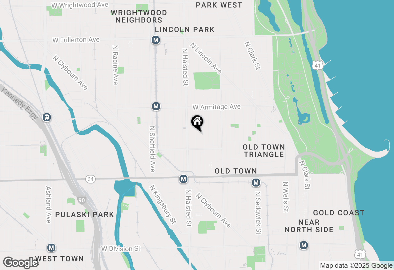 Map of 1853 N Burling Street, Chicago, IL 60614