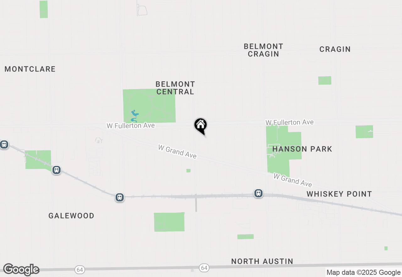 Map of 2306 N Mason Avenue #1R, Chicago, IL 60639