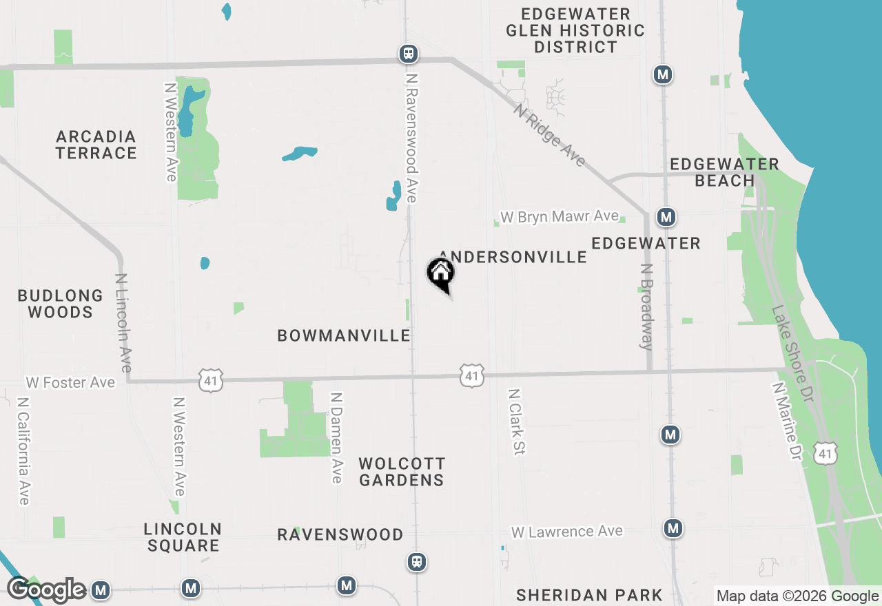 Map of 1715 W Balmoral Avenue, Chicago, IL 60640