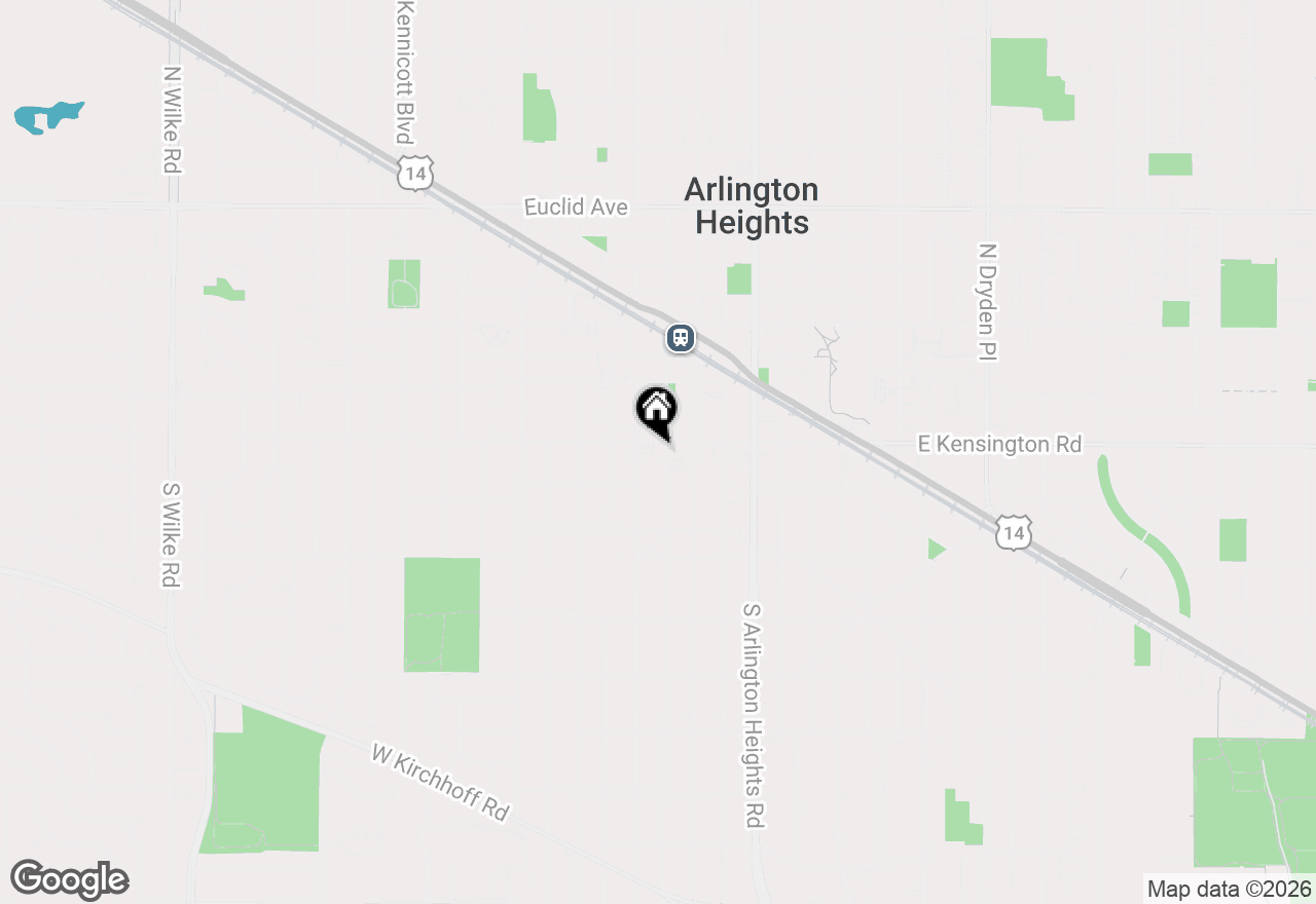 Map of 100 S Vail Avenue #203, Arlington Heights, IL 60005