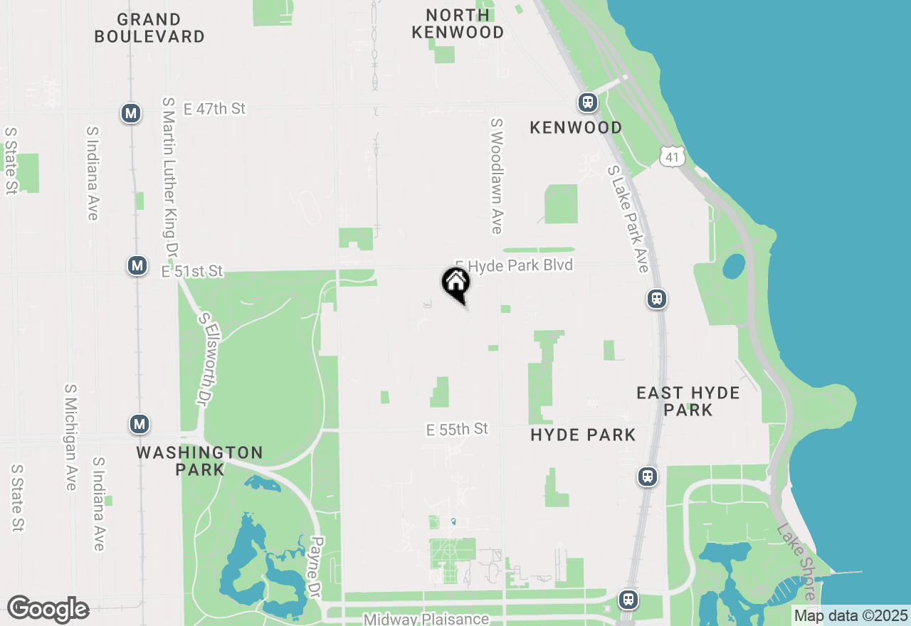 Map of 5219 S Greenwood Avenue #4, Chicago, IL 60615