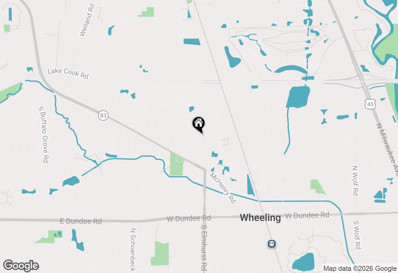 Map of 872 Cambridge Place #126D, Wheeling, IL 60090