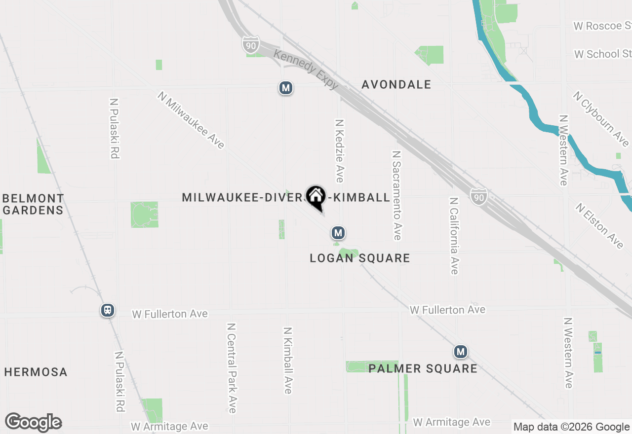 Map of 2704 N Sawyer Avenue #315, Chicago, IL 60647