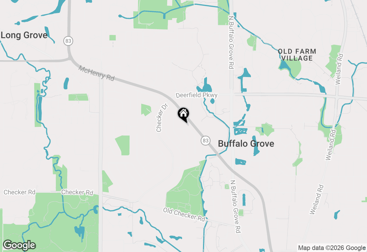 Map of 830 Woodhollow Lane, Buffalo Grove, IL 60089