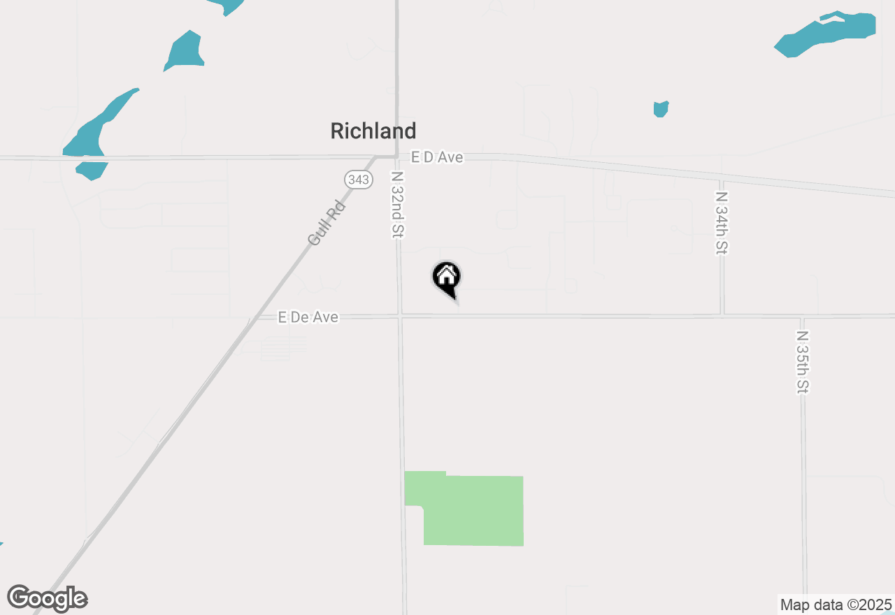 Map of 9129 E De Avenue, Richland, MI 49083