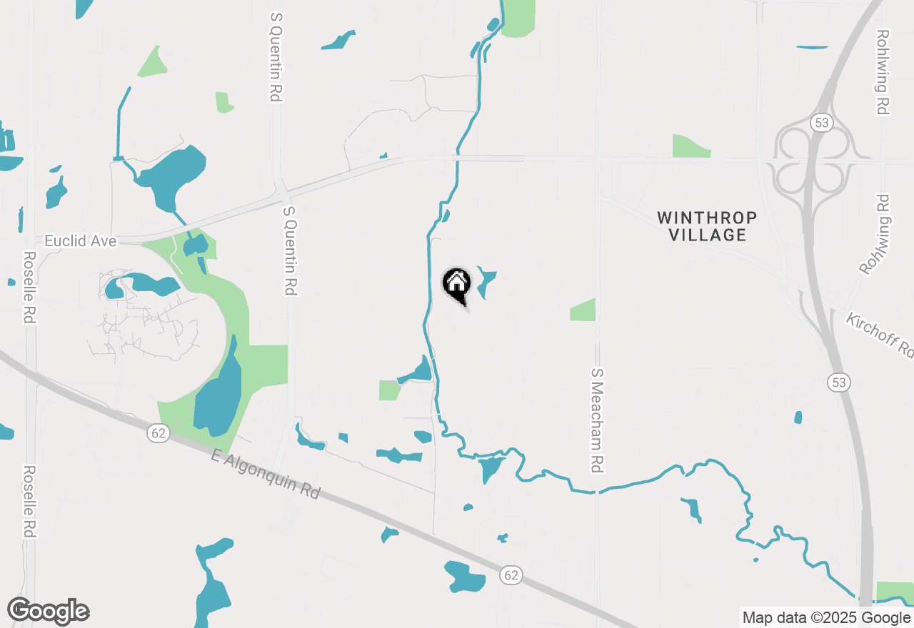 Map of 101 Heather Court, Rolling Meadows, IL 60008