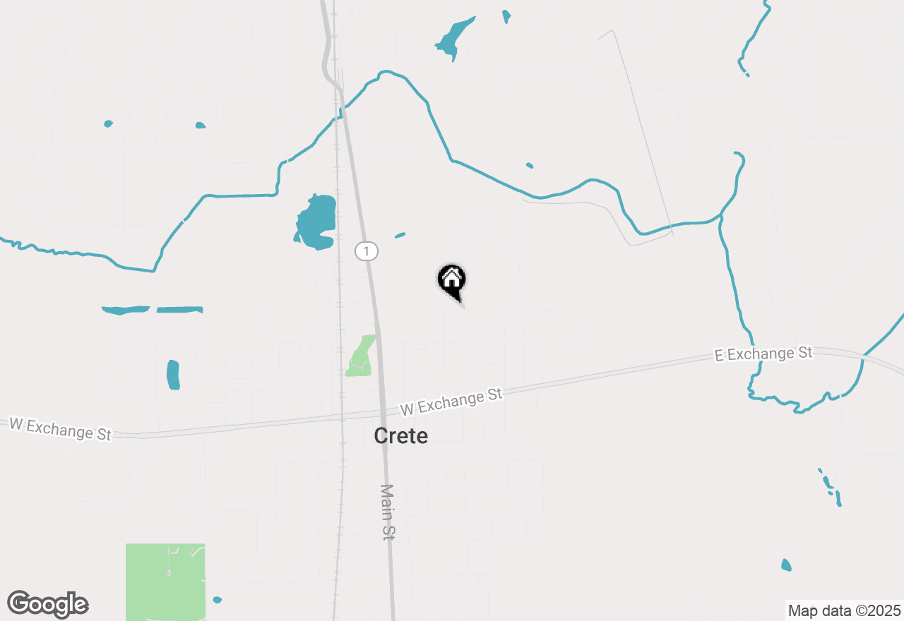 Map of 405 Oakwood Drive, Crete, IL 60417