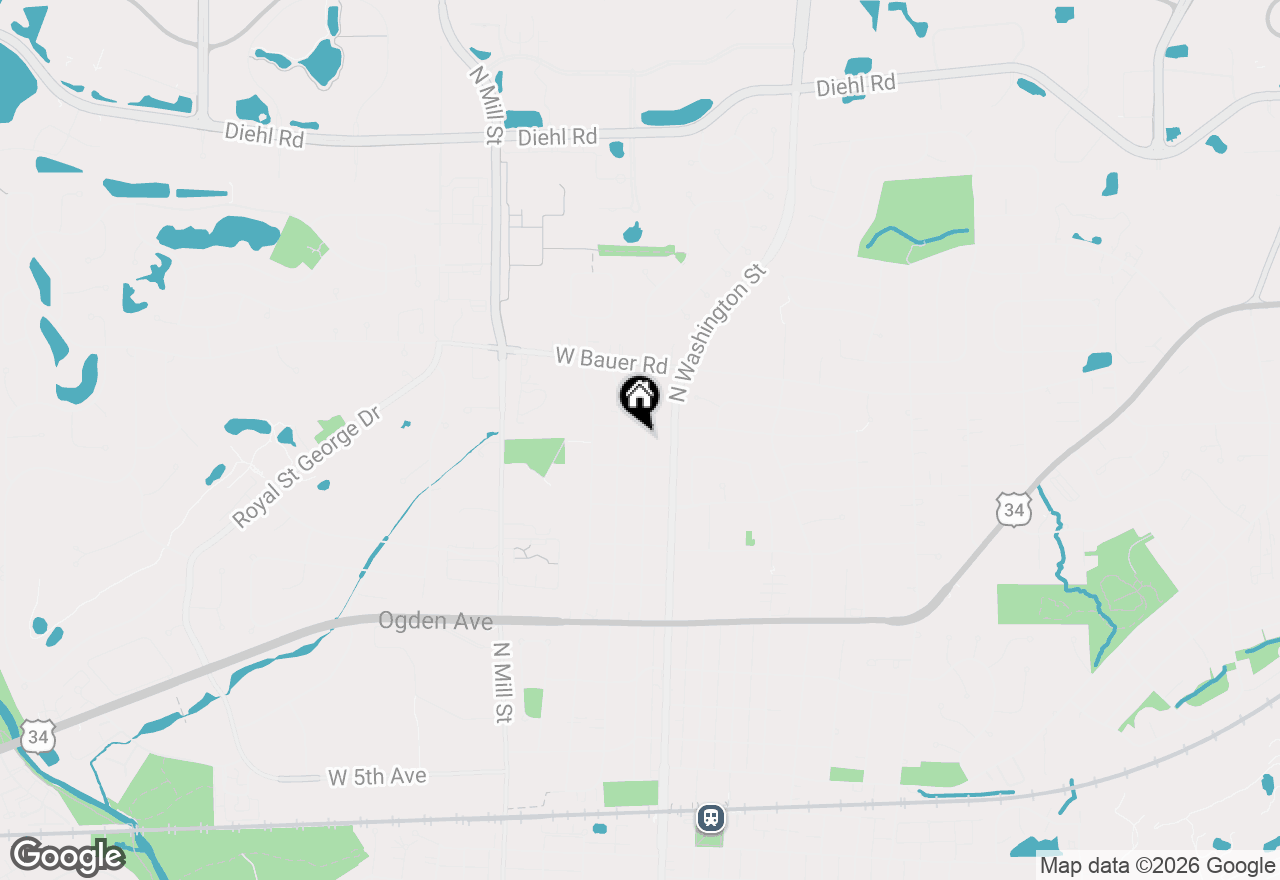 Map of 1331 N Main Street, Naperville, IL 60563