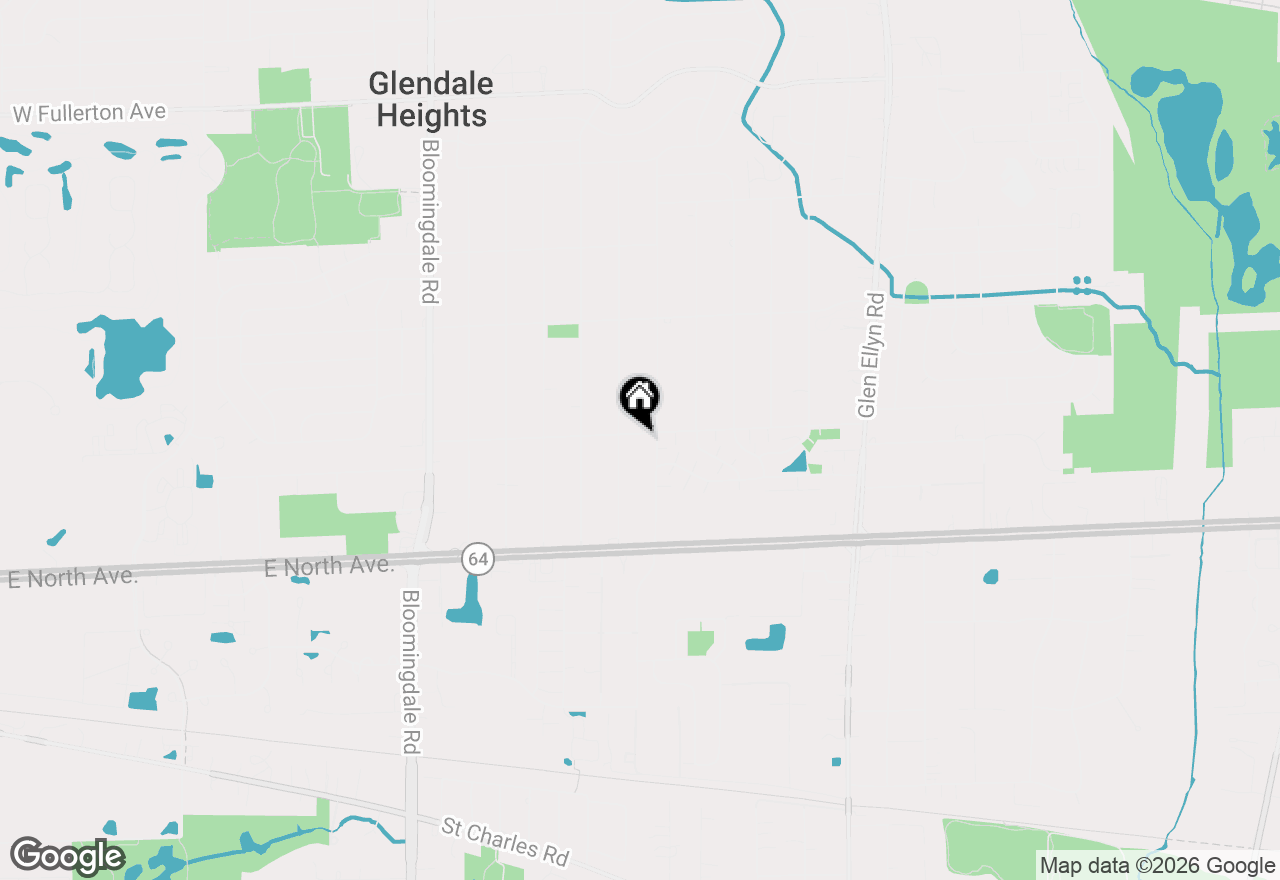 Map of 23W019 Sidney Avenue, Glen Ellyn, IL 60137