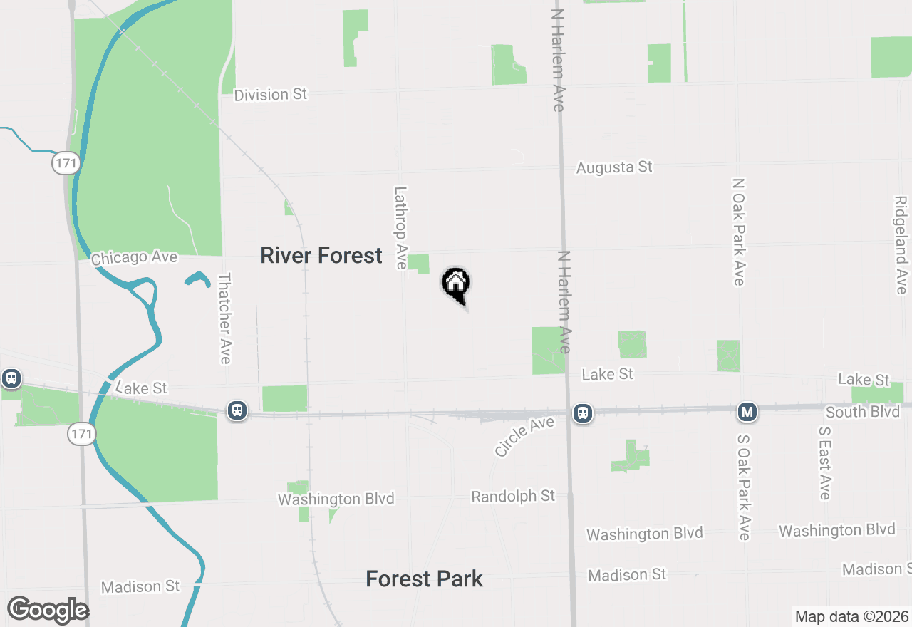 Map of 618 Monroe Avenue, River Forest, IL 60305