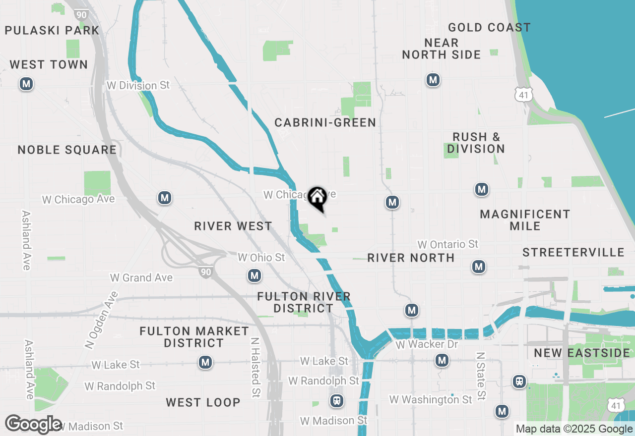 Map of 520 W Huron Street #109, Chicago, IL 60654